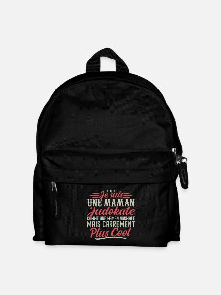 Ich bin eine Judoka-Mutter, ausgesprochen cool - Kinder Rucksack - Schwarz