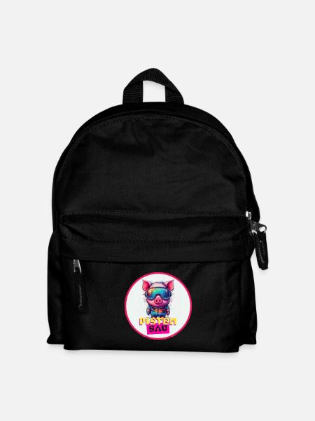 Pisten Sau Wintersport Ski - Kinder Rucksack - Schwarz