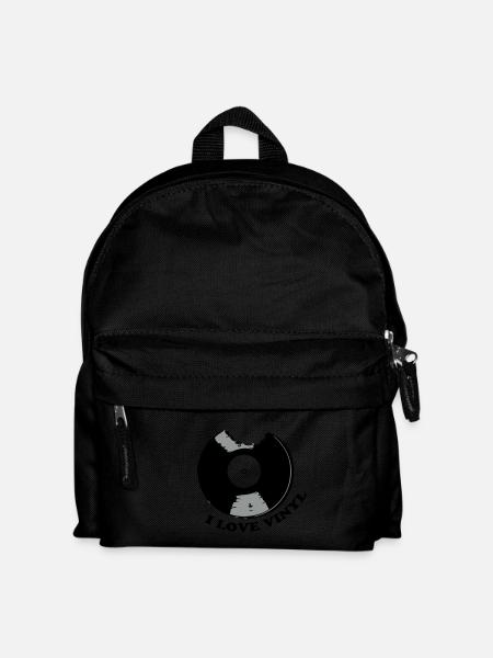 I Love Vinyl - Kids' Backpack - black
