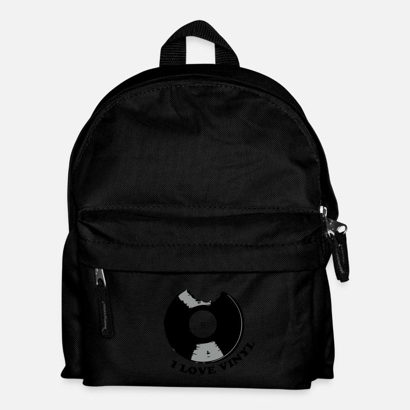 I Love Vinyl - Kids' Backpack - black
