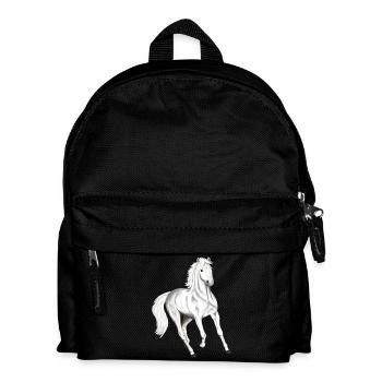 Langarmshirt mit Pferdemotiv Geronimo - Kinder Rucksack - Schwarz - Vorne