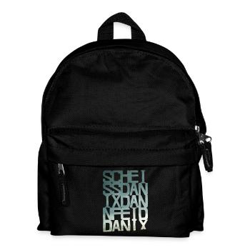 scheiss da nix - blue - Kinder Rucksack - Schwarz - Vorne