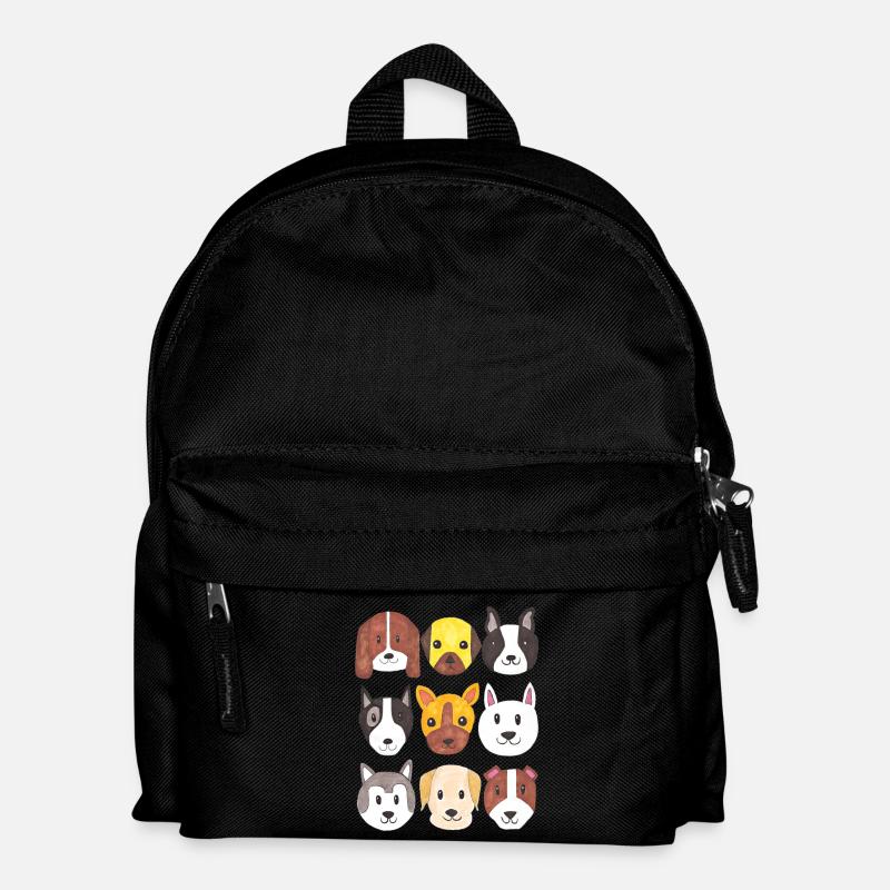 chiens - Sac à dos Enfant - noir