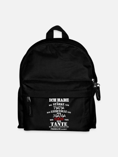PAPA MAMA TANTE - Kinder Rucksack - Schwarz