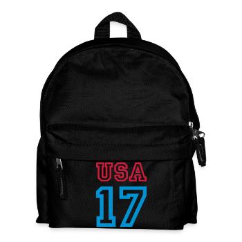 USA 17 - Kids' Backpack - black - Front