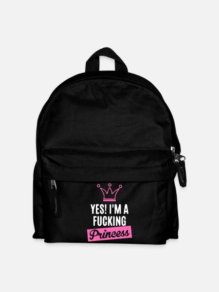 Ich bin eine PRINZESSIN!!! - Kinder Rucksack - Schwarz