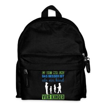 Vier Kinder - Kinder Rucksack - Schwarz - Vorne