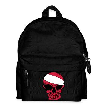 Anarcho Skull Anarchy anarchy - Kids' Backpack - black - Front