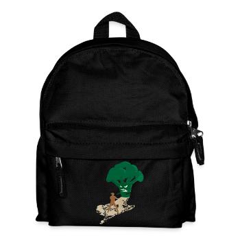 Endgegner Brokkoli - Kinder Rucksack - Schwarz - Vorne