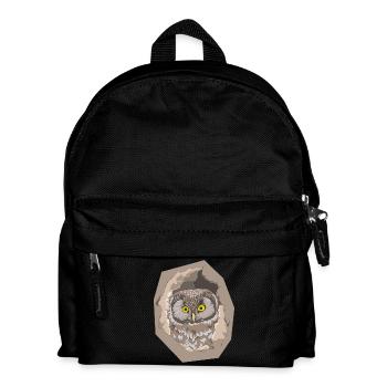 hibou - Sac à dos Enfant - noir - Devant