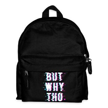 ABER WARUM THO - Kinder Rucksack - Schwarz - Vorne