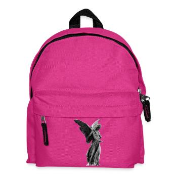 Engelsskulptur - Design, weiß - Kinder Rucksack - Fuchsia - Vorne