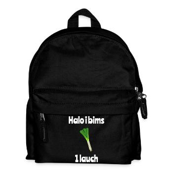 I bims 1 Lauch | Lauch Shirt Lustig - Kinder Rucksack - Schwarz - Vorne