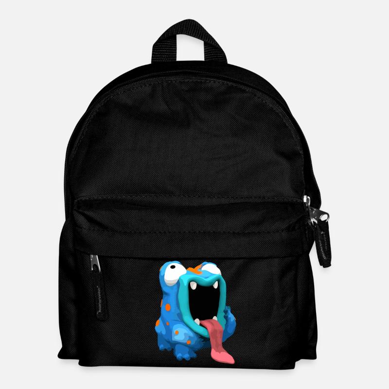 FropsMops - Kinder Rucksack - Schwarz