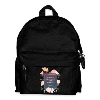 Bei Gott möglich - Kinder Rucksack - Schwarz - Vorne