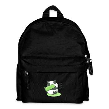 Mating Panda Om Nom Nom Gift Idea - Kids' Backpack - black - Front
