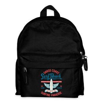 OSTSEE - Cooles Darss Surfer Geschenke Surf Shirts - Kinder Rucksack - Schwarz - Vorne