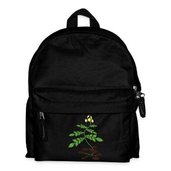 Vegan vegetarian animal welfare gift idea - Kids' Backpack - black - Front