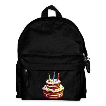 gros gâteau anniversaire - Sac à dos Enfant - noir - Devant