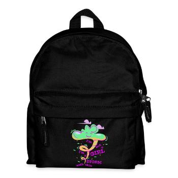 I'm not a girl, I'm a Storm with skin - Kids' Backpack - black - Front