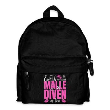 Mallorca Spruch Endlich Wieder Malle Diven On Tour - Kinder Rucksack - Schwarz - Vorne