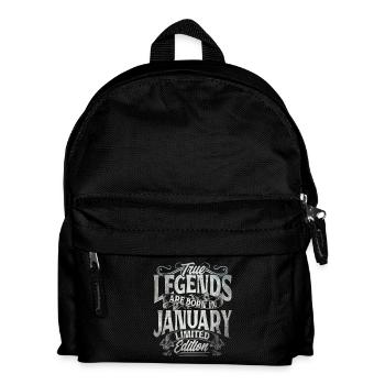 True Legends Are Born In January - Kids' Backpack - black - Front