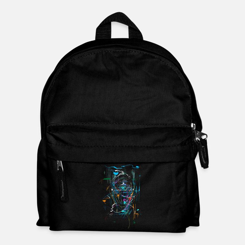 Scifi Hintergrund - ABSTRAKT - Kinder Rucksack - Schwarz