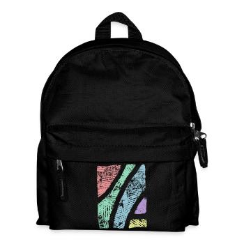 Pattern pastel colors - pattern abstract ornament - Kids' Backpack - black - Front