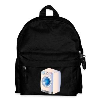 Washing machine in comic style for fresh ideas - Kids' Backpack - black - Front