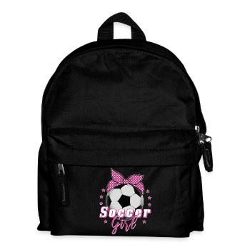 Soccer Girl Girl Soccer Soccer Female Gift - Kids' Backpack - black - Front