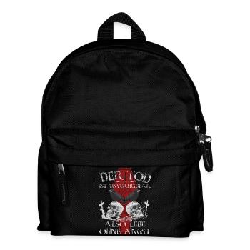 Der Tod ist Unvermeidbar - Kinder Rucksack - Schwarz - Vorne
