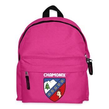 Hinweis Mignon Chamonix Mont Blanc Haute Savoie - Kinder Rucksack - Fuchsia - Vorne