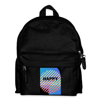 HAPPY BIRTHDAY,HAPPY BIRTHDAY,BIRTHDAY,BIRTHDAY - Kids' Backpack - black - Front