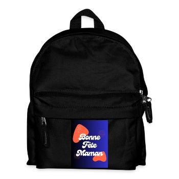 FÊTE DES MÈRES,BONNE FÊTE MAMAN,MAMAN,MAMIE - Sac à dos Enfant - noir - Devant