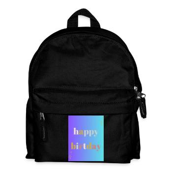 ALLES GUTE ZUM GEBURTSTAG!. ALLES GUTE ZUM GEBURTSTAG!. JAHRESTAG. - Kinder Rucksack - Schwarz - Vorne