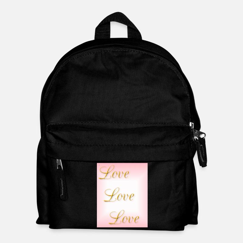 Love - self-love - true love - Kids' Backpack - black
