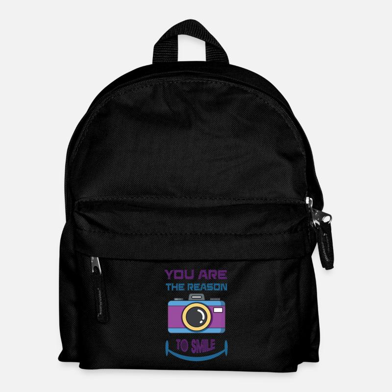 T-shirt with saying, funny saying, gift idea - Kids' Backpack - black