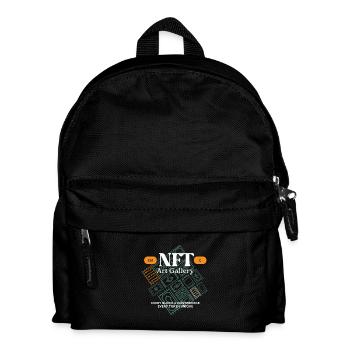 NFT Art Gallery Block Mosaic - Kids' Backpack - black - Front