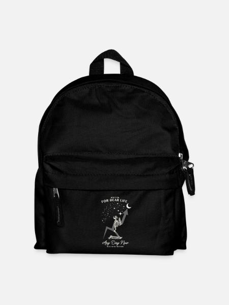 Hold On for Dear Life to the Stars - Kids' Backpack - black