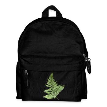 Fern Leaves Fern Leaves Green - Kids' Backpack - black - Front