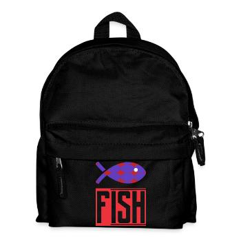FISH. HUMOR. FISH. SARDINE. APRIL FOOL - Kids' Backpack - black - Front