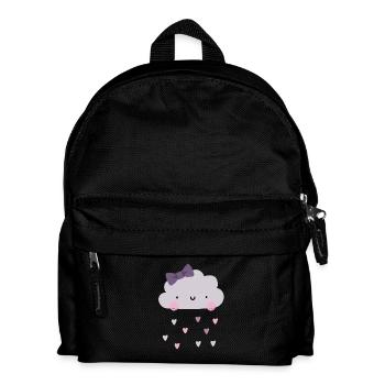 Nuage d’amour - Coeurs - Pluie - Sac à dos Enfant - noir - Devant