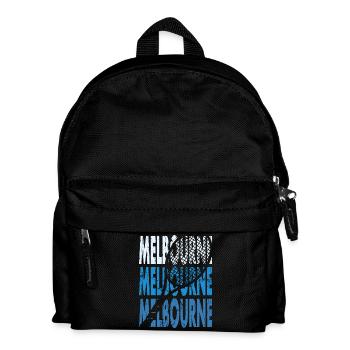 Tennis Shirt Melbourne Turnier Australien Design - Kinder Rucksack - Schwarz - Vorne