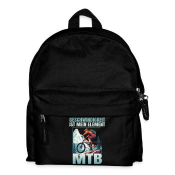 Geschwindigkeit ist mein Element - Kinder Rucksack - Schwarz - Vorne