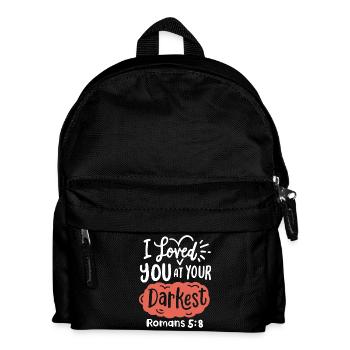 Christlicher Bibelvers Religiös - Kinder Rucksack - Schwarz - Vorne