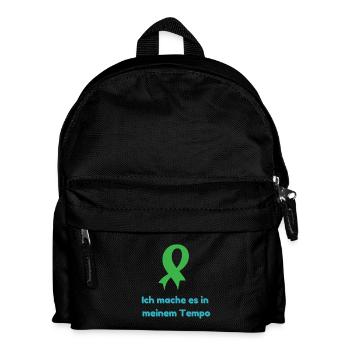 Ich mache es in meinem Tempo - Kinder Rucksack - Schwarz - Vorne
