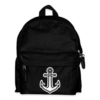 Autocollants d’ancre Simple - Sac à dos Enfant - noir - Devant