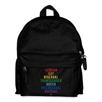 LGBTQIA+ Rainbow Flag Genders - Kids' Backpack - black - Front