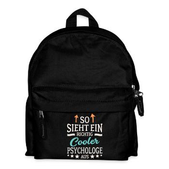So sieht ein richtig cooler Psychologe aus - Kinder Rucksack - Schwarz - Vorne