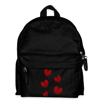HEART. NOEL. CHRISTMAS. HEARTS. HEART. FATHER's DAY - Kids' Backpack - black - Front